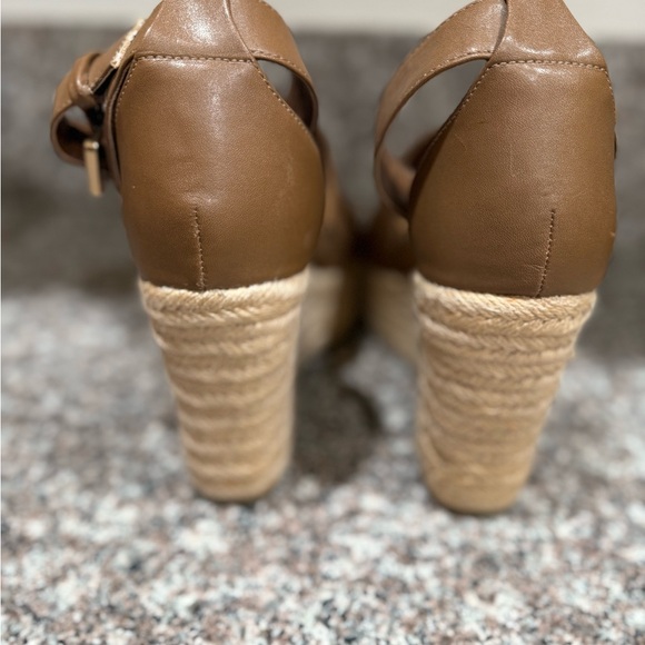 Brown Wedge Sandals - Picture 4 of 10